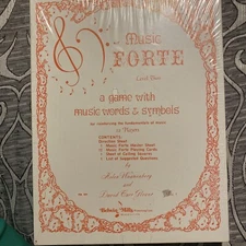 Music Forte A Game With Music Words And Symbols Belwin Mills Vintage Piano/music