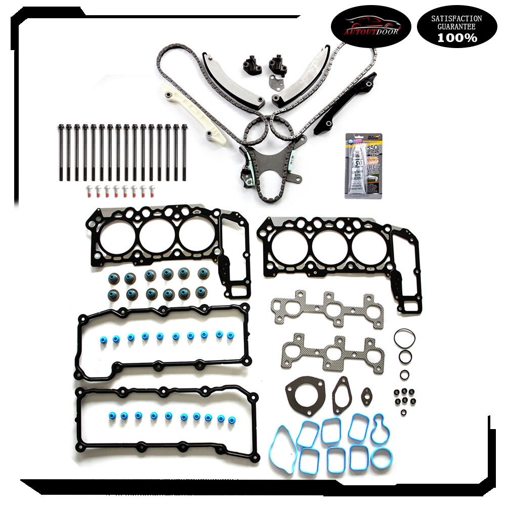 For 02-05 Dodge Jeep Liberty 3.7L V6 Timing Chain Kit With Head
