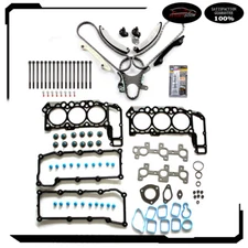For 02-05 Dodge Jeep Liberty 3.7L V6 Timing Chain Kit With Head Bolts Gasket Set