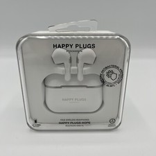 New Sealed Happy Plugs Hope In-Ear Truly Wireless Headphones - White
