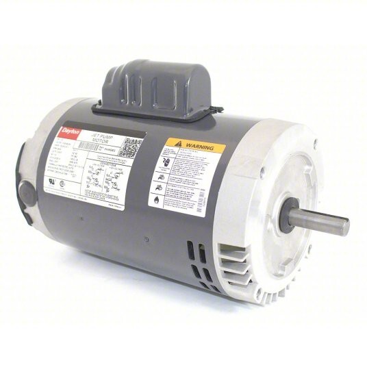 DAYTON 5K469 Jet Pump Motor: Open Dripproof, Face Mounting, 1 1/2 HP