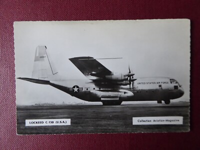 LOCKHEED C-130 HERCULES US AIR FORCE AVIATION MAGAZINE PHOTO CARD