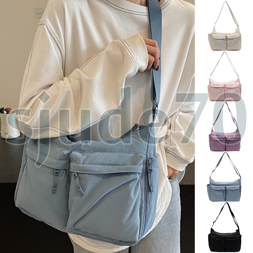 【Anyone more】Mosi Nylon Bobusang Shoulder Bag Women Crossbody Bag Canvas Nylon Shoulder Handbags Tote
