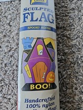 Halloween Spooky House Ghost Moon Pumpkin Banner House Flag Garden Decor 28 x40