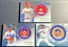 2020 Topps Player Medallion Coin (3) Card Lot Bryce Harper Pete Alonso Kershaw