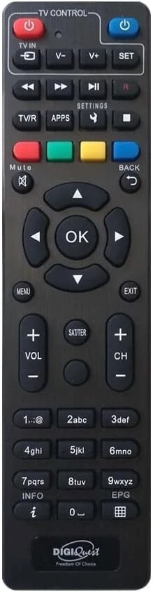 TELECOMANDO ORIGINALE DIGIQUEST VARI MODELLI (Q60/Q80/Q90 2 IN 1)