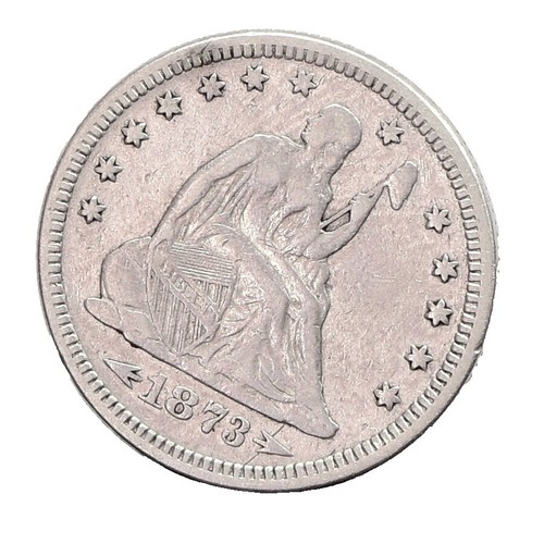 1873 Liberty Seated Quarter - No Arrows Open 3 - XF (#58991-L) | eBay
