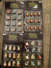 48 Halloween Mini Ornaments Assorted Pumpkins Witches Ghost Spooky Hollow 1" NIP