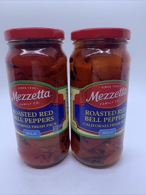 Mezzetta Roasted Red Bell Peppers Mild 2 Jars 16 Oz B/b 06/2027