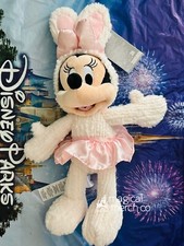 Disney Parks Easter Spring Bunny Minnie Mouse Dated 2024 Plush New 18