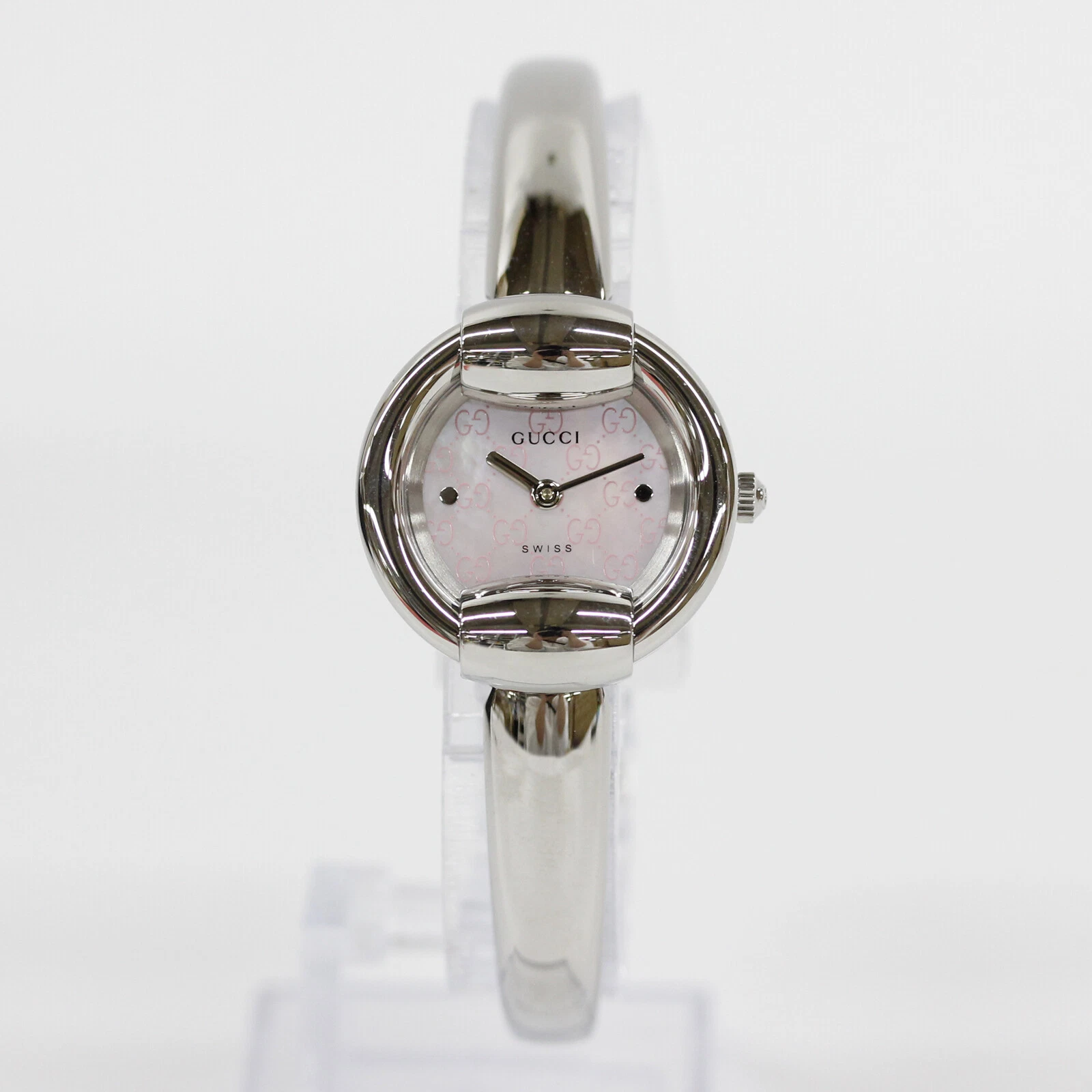 Coque analogique saphir quartz série GUCCI 1400 YA014513 / argent rose