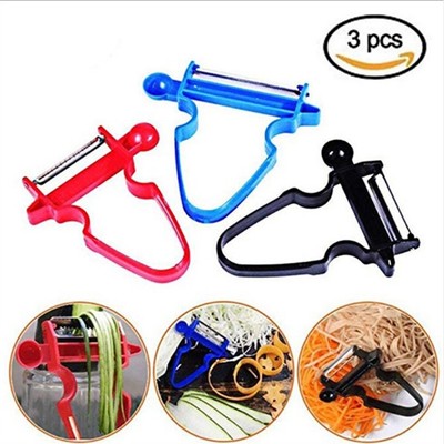 3pcs//set Magic Schäler Set Trio Peeler Slicer Shredder Julienne Obst Cutter Tool