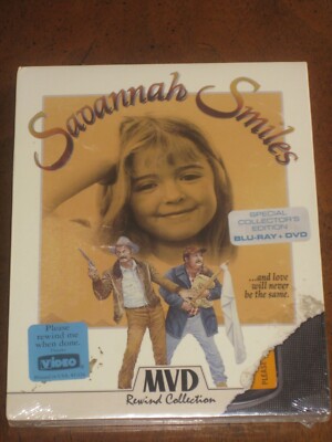 SAVANNAH SMILES w/Slipcover & Poster (1982) (Blu-Ray/DVD) MVD REWIND: BRAND NEW!