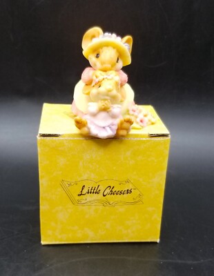 Ganz 1991 Little Cheesers Mother & Daughter Mouse Figurine ~ Hand Painted #05121