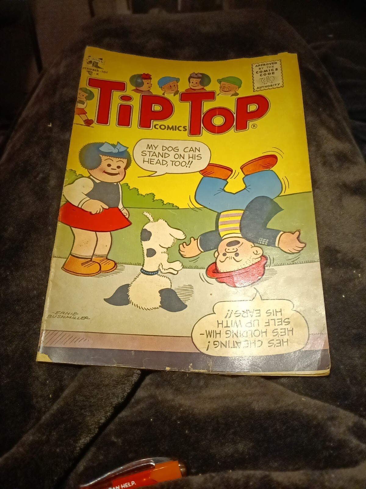 ST JOHN TIP TOP COMICS #205 Silver Age 1956 Early PEANUTS Appearance 1st Print
