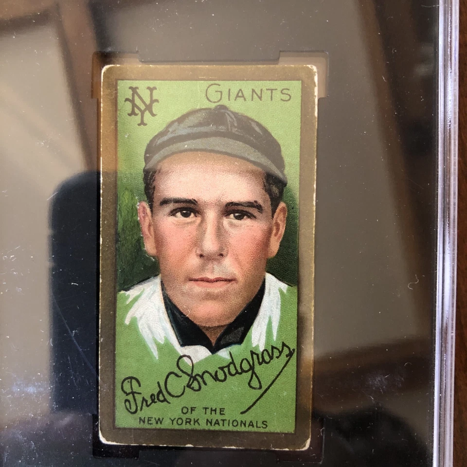1908 Baseball autograph + 1911  Pre War ( One )  Tobacco card N.Y. Giants - Image 4 of 4