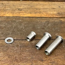 Vintage Recessed Brake Pivot Bolt Anchor Sleeve Recessed Nut Set Lot Metric