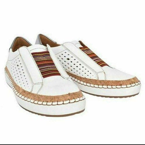Damen Mokassins Leder Flache Schuhe Halbschuhe Slipper Freizeit Elegant Schuhe Atmungsaktiv - Bild 10 von 13