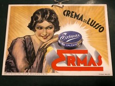 ERMAS CREMA DI LUSSO CALZATURE-DISPLAY PUBBLICITARIO VINTAGE ANNI 30 EPOCA