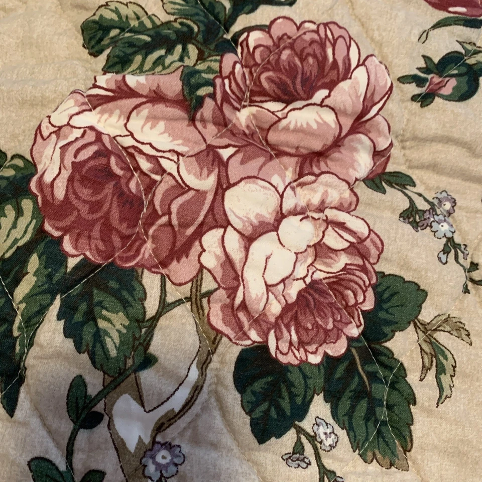 Pottery Barn Adelise Floral 26" x 26" EURO Algodão Linho Sham French Country NOVO - Imagem 4 de 4