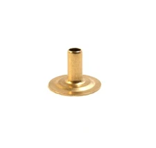 Snap Eyelet Only, Brass w/ Longer 3/8" Post - 25 Pieces