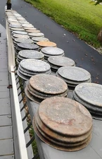 50 Used Zinc Porcelain Lined FruitJar Lids RegMouth Guaranteed Mix Of Brands OBO