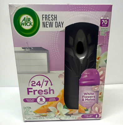 Air Wick Fresh New Day Freshmatic Automatic Spray Kit White Flowers & Melon