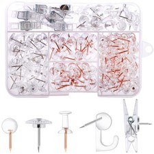 235 Pcs Push Pins Set, Thumb Tacks, Tacks, Push Pins for Bulletin Board, Wall...
