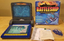 Electronic Battleship Advanced Mission Game Milton Bradley 2000 -Complete Works