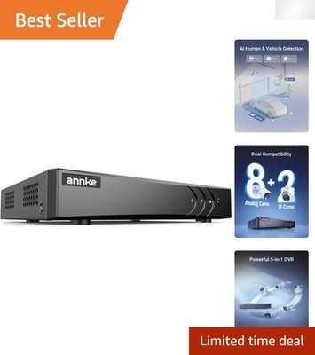 Advanced 8CH H.265+ Surveillance DVR with AI Detection & Multi-Device Access