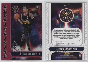 2023-24 Panini Phoenix Rookie Rising Pink /99 Julian Strawther #22 RC