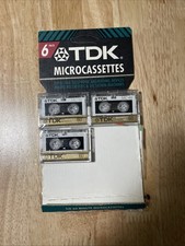 TDK MC-60 Microcassette Tape Package of 3 New Item:D-MC60U3