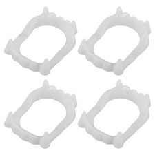 4 Pcs Halloween Props Vampire Teeth Spooky Diy Decorative Accessory Cosplay