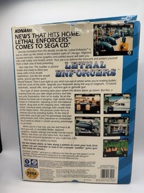 Lethal Enforcers Sega CD, 1993, Big Box Complete With Justifier