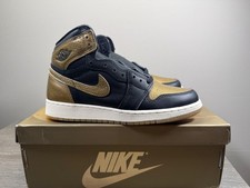 NIKE Jordan 1 Retro High OG Black Metalic Gold Gs FD1437-071 NEW size 6.5Y