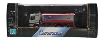 CARARAMA 1/80 EURO GAS TANKER MERCEDES BENZ ACTROS DIECAST MODEL