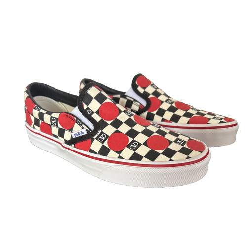 Vans x Valentino Garavani Collab Canvas Sneaker Big Dots Sz Women 9/Men 7.5 New