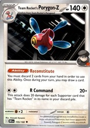 Team Rocket's Porygon-Z 155/182 Destined Rivals