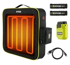 Ryobi USB Lithium Cordless Heated Cushion Kit with 2.0Ah Batteries and Charging