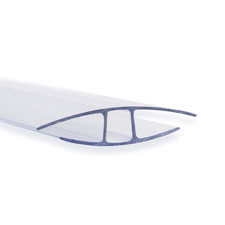 Verbindungsprofil Doppelstegplatten H-Profil 4/6/10/16 mm Polycarbonat 121 cm