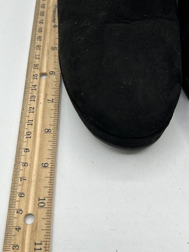 Nine West Joanis Women's Sz 9 Triple Black Suede Laces Desert Wedge Ankle Bootie - Picture 7 of 7