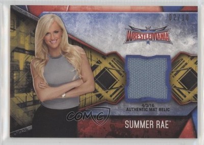 2017 Topps WWE Women's Division Mat Relics Gold /10 Summer Rae #MR-SUM 1qd9