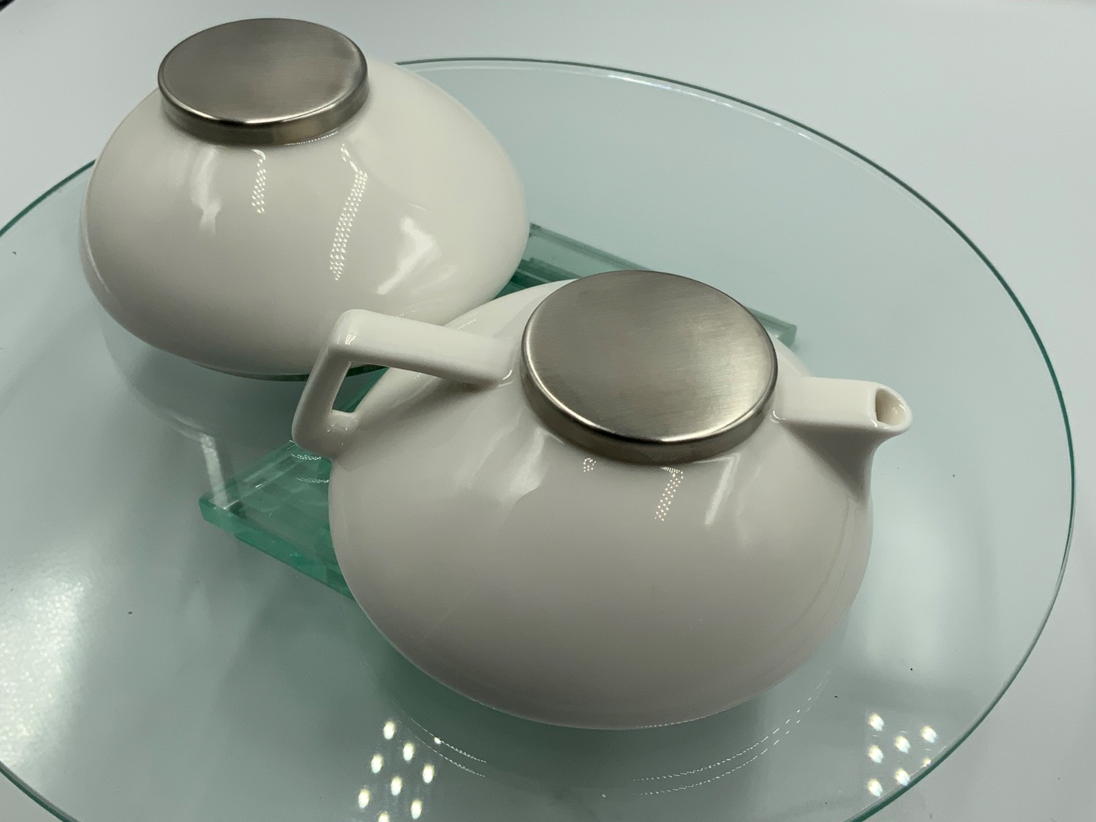 Magppie CREAMER & SUGAR BOWL SET By Nicolas Nicolaou CERAMIC Modernist Design