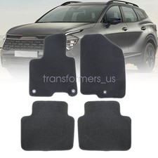 For 2023 2024 2025 Kia Sportage Front Rear Floor Mats Carpet Black 4pcs New For 2023 2024 2025 Kia Sportage Front Rear Floor Mats Carpet Black 4pcs New