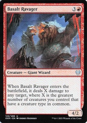 Basalt Ravager 122 Kaldheim Uncommon Magic: The Gathering NM