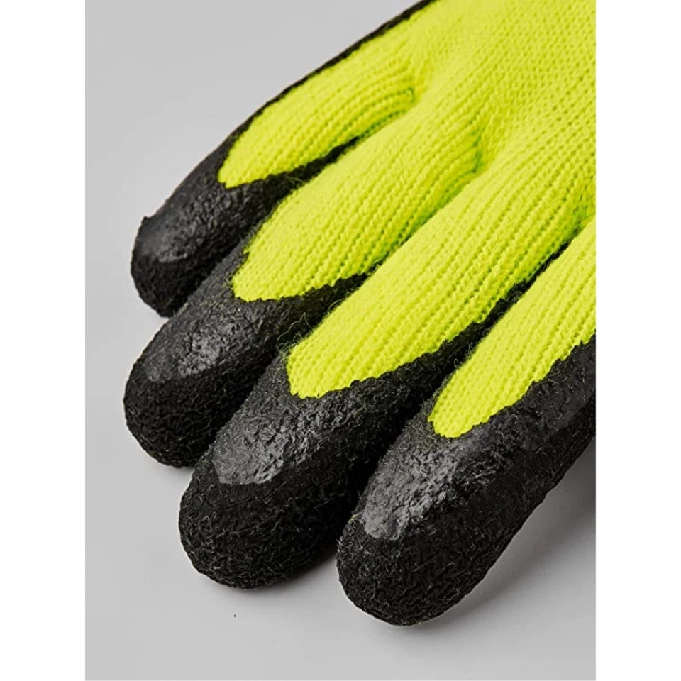 Guantes de trabajo para clima frío Hestra Asper, neón, talla 11 Foto 2 de 2