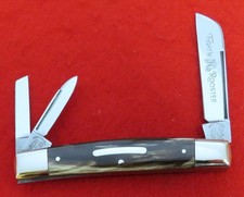 Fightn Rooster GERMANY Knife Buffalo Horn Whittler 1980's Etched Nice NR