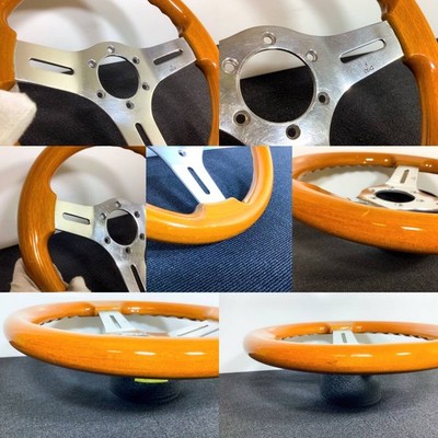 O.B.A OBAHAN Wood Steering Wheel 300mm Small Diameter JDM Datsun