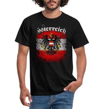 Österreich Wappen Adler Flagge Männer T-Shirt