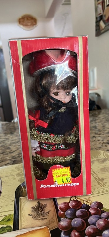 New Porcelain Black Forest Doll Germany